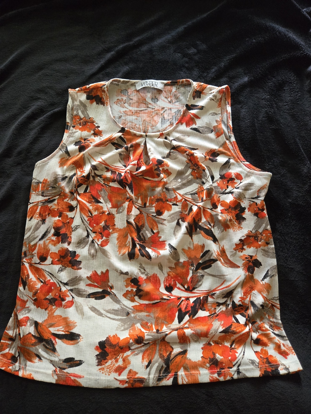 Kasper Floral Sleeveless Camisole
